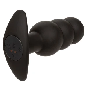 CALEXOTICS - ROCK BOTTOM PLUG ANAL PERLÃ 10 VIBRATIONS SILICONE NOIR
